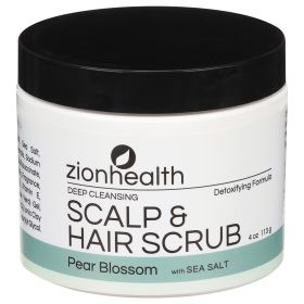 Zion Health - Deep Hair Scrub Pear Blossom - 1 Each - 4 Oz