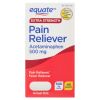 Equate Extra Strength Acetaminophen Pain Reliever Caplets;  500 mg;  40 Count