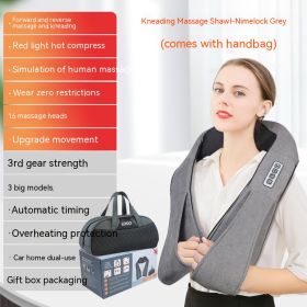 Household Electric Waist And Back Hot Compress Massager (Option: R2BGrey-EU)