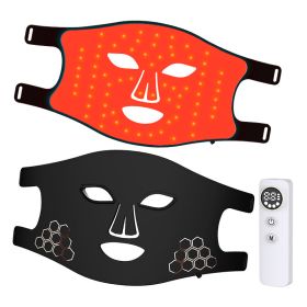 Beauty Mask Instrument Silicone Led Four Colors (Option: Black-Infrared Light)