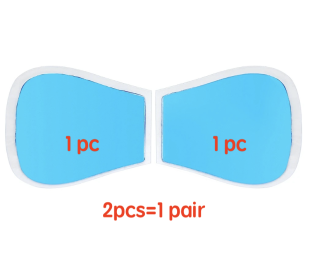 Mini Massage Pad Smart LCD Display Electrotherapy Massager Cervical Spine Waist Back Butterfly Instrument Pocket (Option: Hydrogel pads-1pair)