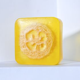 Transparent Handmade Plant Essential Oil Soap (Option: Luffa Lemon Bare Soap)