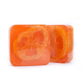 Transparent Handmade Plant Essential Oil Soap (Option: Luffa Turmeric Bare Soap)